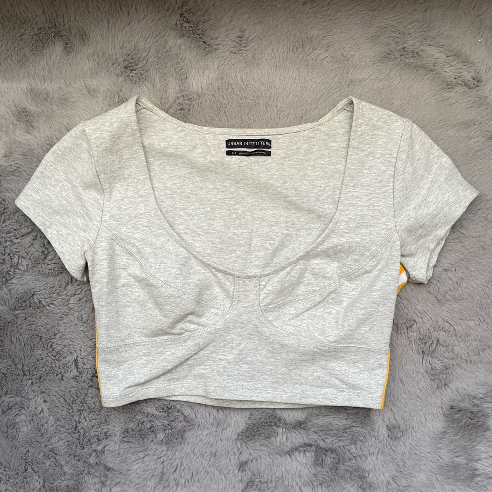 Urban outfitters gray crop top